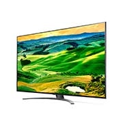 LG 50 collu QNED 4K televizors, Sānu skats 30 grādu leņķī ar aizpildošo attēlu, 50QNED813QA, thumbnail 3