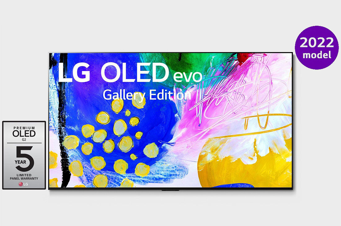 LG 83'' 4K OLED TV G2, Skats no priekšpuses, OLED83G23LA