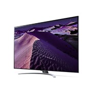 LG 65 collu QNED UHD  televizors 65QNED87, Sānu skats 30 grādu leņķī ar aizpildošo attēlu, 65QNED873QB, thumbnail 3