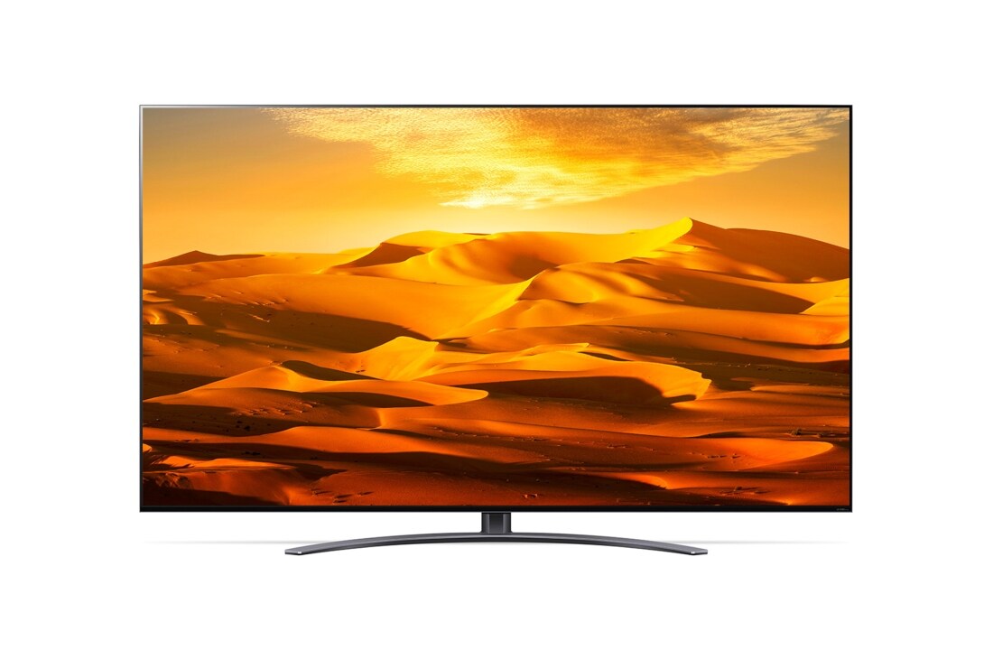 LG 65 collu QNED UHD televizors 65QNED91, Skats no priekšpuses ar aizpildošo attēlu, 65QNED913QA, thumbnail 2