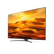 LG 65 collu QNED UHD televizors 65QNED91, Sānu skats 30 grādu leņķī ar aizpildošo attēlu, 65QNED913QA, thumbnail 3