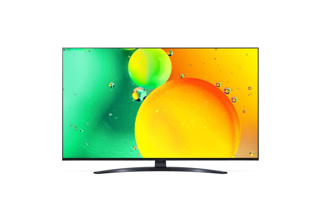 LG 50 collu NanoCell 4K televizors ar α7 procesoru , Skats no priekšpuses ar aizpildošo attēlu, 50NANO763QA, thumbnail 2