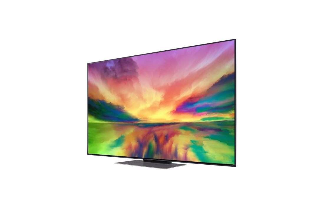 LG QNED 81 55 collu 4K Smart TV, 2023, sānu skats 30 grādu leņķī ar aizpildošo attēlu, 55QNED813RE, thumbnail 3