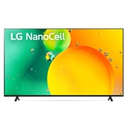 LG 86 collu NanoCell 4K televizors ar α7 procesoru , Skats no priekšpuses uz LG NanoCell televizoru, 86NANO753QA, thumbnail 1