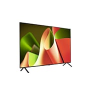 LG 65 collu LG OLED AI B4 4K viedtelevizors OLED65B4 WebOS24 2024, Uz labo pusi vērsts skats no sāna ar LG OLED TV, OLED B4, OLED65B42LA, thumbnail 5