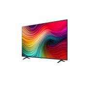 LG 65 collu LG NanoCell AI 4K viedtelevizors NANO81 WebOS24 2024, Uz kreiso pusi vērsts skats nelielā leņķī no sāna ar LG NanoCell TV, NANO81, 65NANO81T3A, thumbnail 3