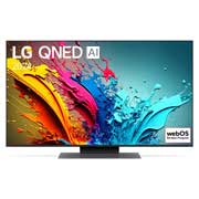 LG 50 collu LG QNED AI 4K viedtelevizors QNED87 WebOS24 2024, LG QNED TV, QNED85 priekšējais skats ar LG QNED, 2024 tekstu un webOS Re:New Program logotipu ekrānā, 50QNED87T3B, thumbnail 1