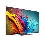 LG 55 collu LG QNED AI 4K viedtelevizors QNED86 WebOS24 2024, Uz kreiso pusi vērsts skats nelielā leņķī no sāna ar LG QNED TV, QNED85, 55QNED86T3A, thumbnail 3
