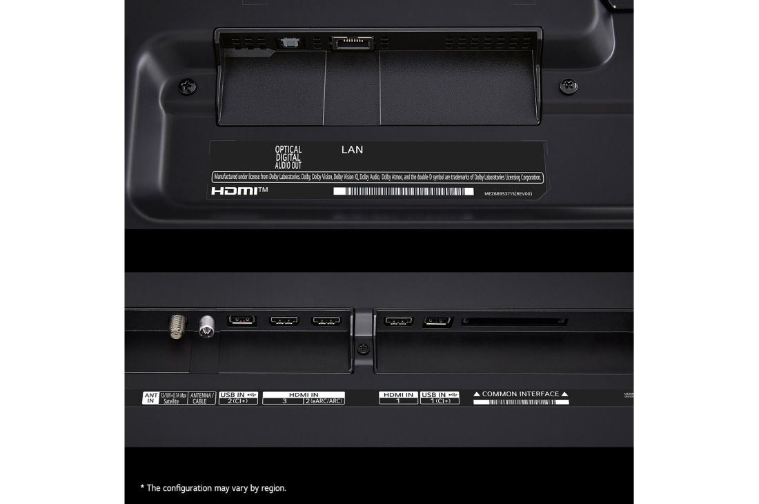 LG 75 collu LG UHD AI 4K viedtelevizors UT91 WebOS24 2024, ports, 75UT91003LA, thumbnail 5