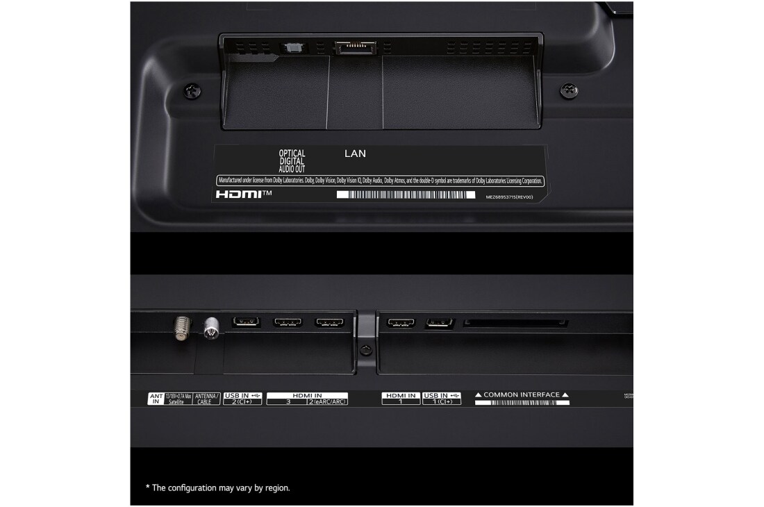 LG 50 collu LG UHD AI 4K viedtelevizors UT91 WebOS24 2024, ports, 50UT91003LA, thumbnail 5