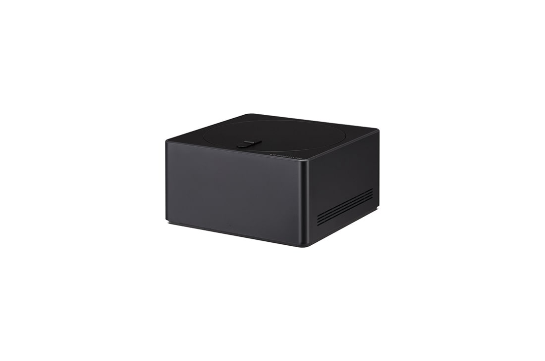 LG True Wireless TV 97 collu LG SIGNATURE OLED M4 ar 4K 120Hz video un audio pārsūtīšanu , Nedaudz slīps skats no kreisās puses uz Zero Connect Box, OLED97M49LA, thumbnail 10