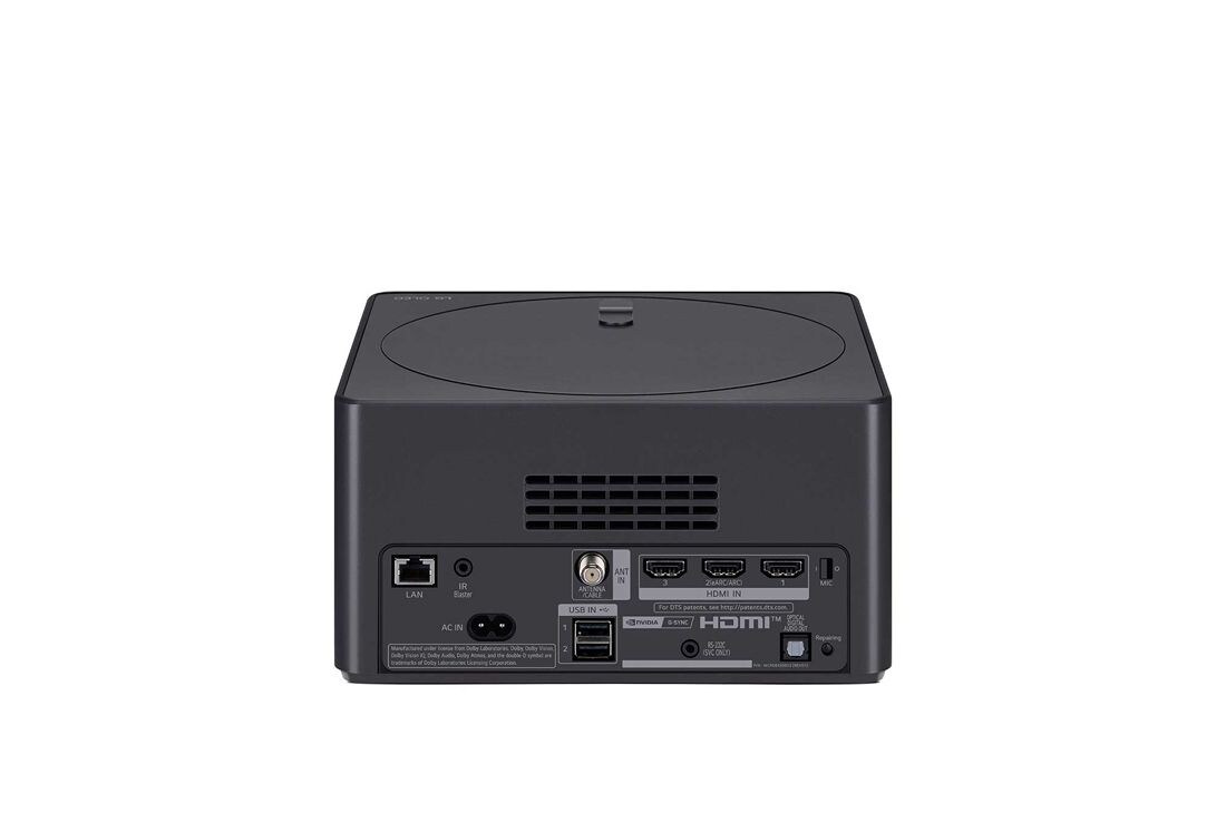 LG Pasaulē pirmais True Wireless TV 83 collu LG OLED evo AI M4 ar 4K 144Hz video un audio pārsūtīšanu , Skats no aizmugures uz Zero Connect Box, OLED83M49LA, thumbnail 9