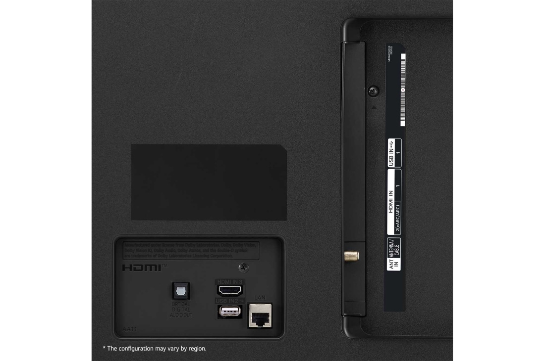 LG 43 collu LG UHD AI 4K viedtelevizors UT81 WebOS24 2024, LG UHD TV, UT80 aizmugurējais skats, 43UT81003LA, thumbnail 5