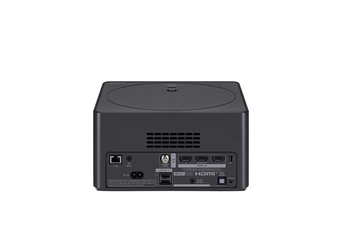 LG Pasaulē pirmais True Wireless TV 65 collu LG OLED evo AI M4 ar 4K 144Hz video un audio pārsūtīšanu , Skats no aizmugures uz Zero Connect Box, OLED65M49LA, thumbnail 9