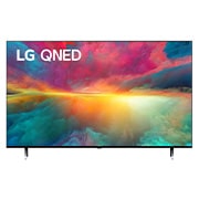 LG 50 collu LG QNED AI 4K viedtelevizors QNED77 WebOS24 2024, LG 50 collu LG QNED75 4K Smart TV 50QNED75, Skats no priekšpuses uz LG QNED televizoru ar aizpildošo attēlu un produkta logotipu, 50QNED753RA, 50QNED773RB, thumbnail 1
