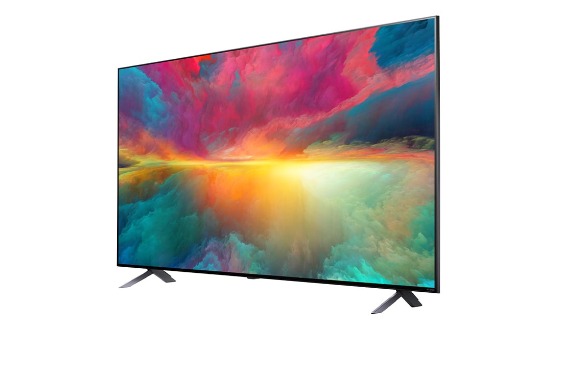 LG 55 collu LG QNED AI 4K viedtelevizors QNED77 WebOS24 2024, LG 55 collu LG QNED QNED75 4K Smart TV 55QNED75, sānu skats 30 grādu leņķī ar aizpildošo attēlu, 55QNED753RA, 55QNED773RB, thumbnail 3