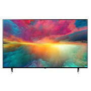 LG 55 collu LG QNED AI 4K viedtelevizors QNED77 WebOS24 2024, LG 55 collu LG QNED QNED75 4K Smart TV 55QNED75, Skats no priekšpuses ar aizpildošo attēlu, 55QNED753RA, 55QNED773RB, thumbnail 2
