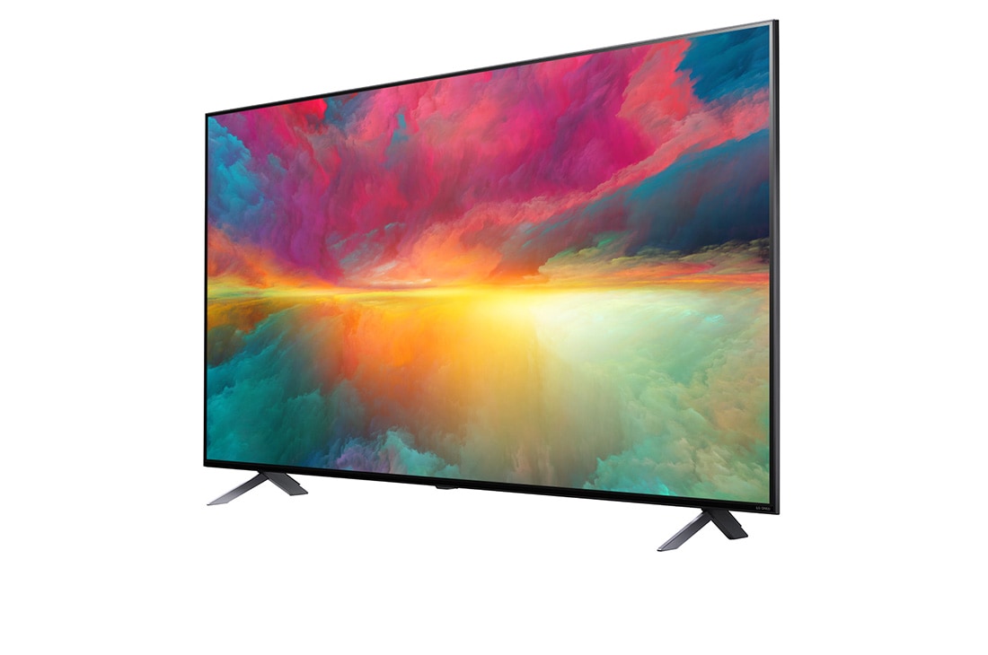 LG 65 collu LG QNED AI 4K viedtelevizors QNED77 WebOS24 2024, LG 65 collu LG QNED QNED75 4K Smart TV 65QNED75, sānu skats 30 grādu leņķī ar aizpildošo attēlu, 65QNED753RA, 65QNED773RB, thumbnail 3