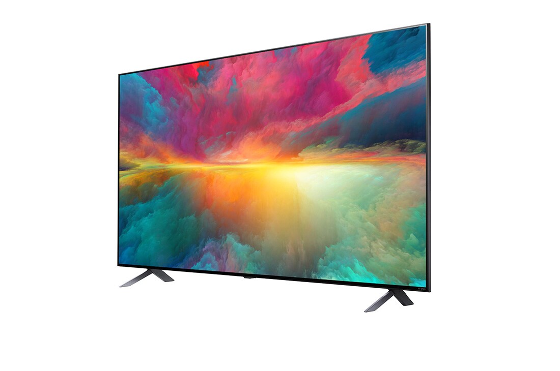 LG 75 collu LG QNED AI 4K viedtelevizors QNED77 WebOS24 2024, LG 75 collu LG QNED QNED75 4K Smart TV 75QNED75, sānu skats 30 grādu leņķī ar aizpildošo attēlu, 75QNED753RA, 75QNED773RB, thumbnail 3