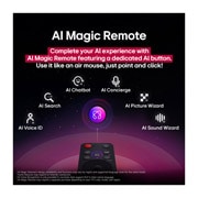 LG 43 collu LG QNED evo AI 4K viedtelevizors QNED86 2025, AI burvju tālvadības, 43QNED86A3C, thumbnail 9