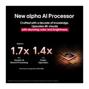 LG 75 collu LG QNED evo AI MiniLED 4K viedtelevizors QNED86 2025, Jauns alfa AI procesors, 75QNED86A3A, thumbnail 10