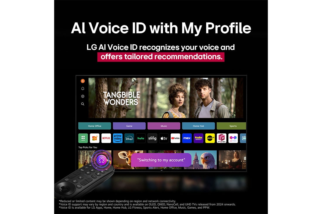 LG 65 collu LG OLED evo AI G5 4K viedtelevizors OLED65G5 2025, AI Voice ID 2, OLED65G51LW, thumbnail 12