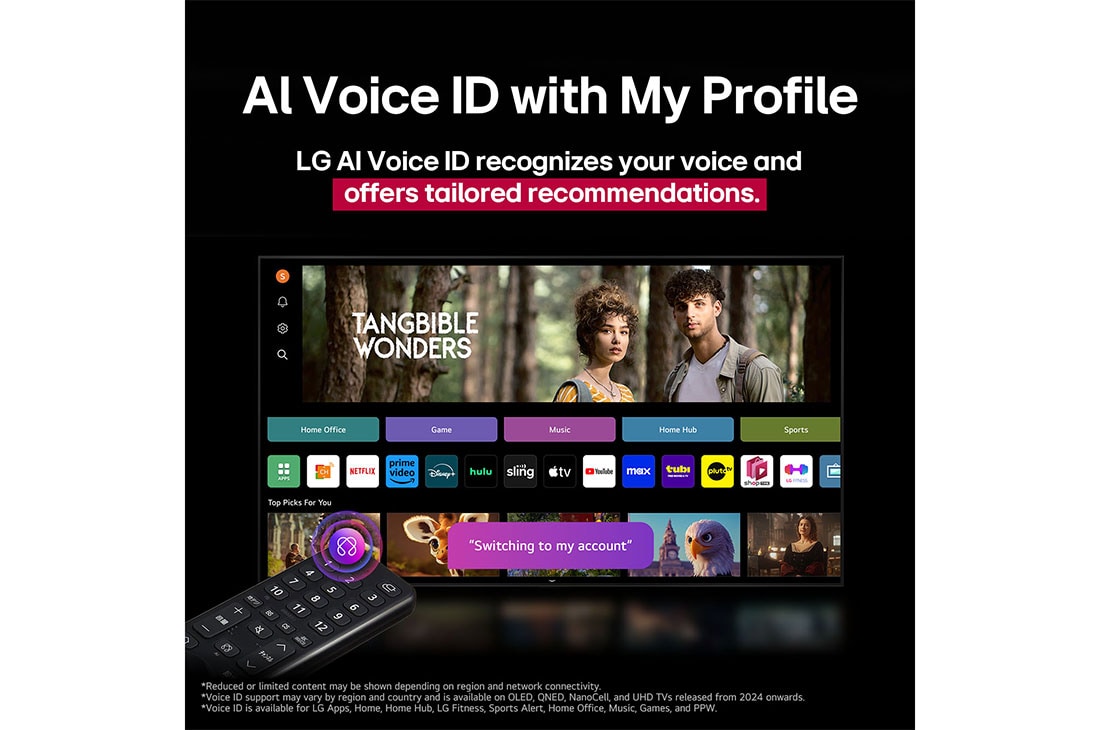 LG 65 collu LG OLED evo AI G5 4K viedtelevizors OLED65G5 2025, AI Voice ID 3, OLED65G51LW, thumbnail 13