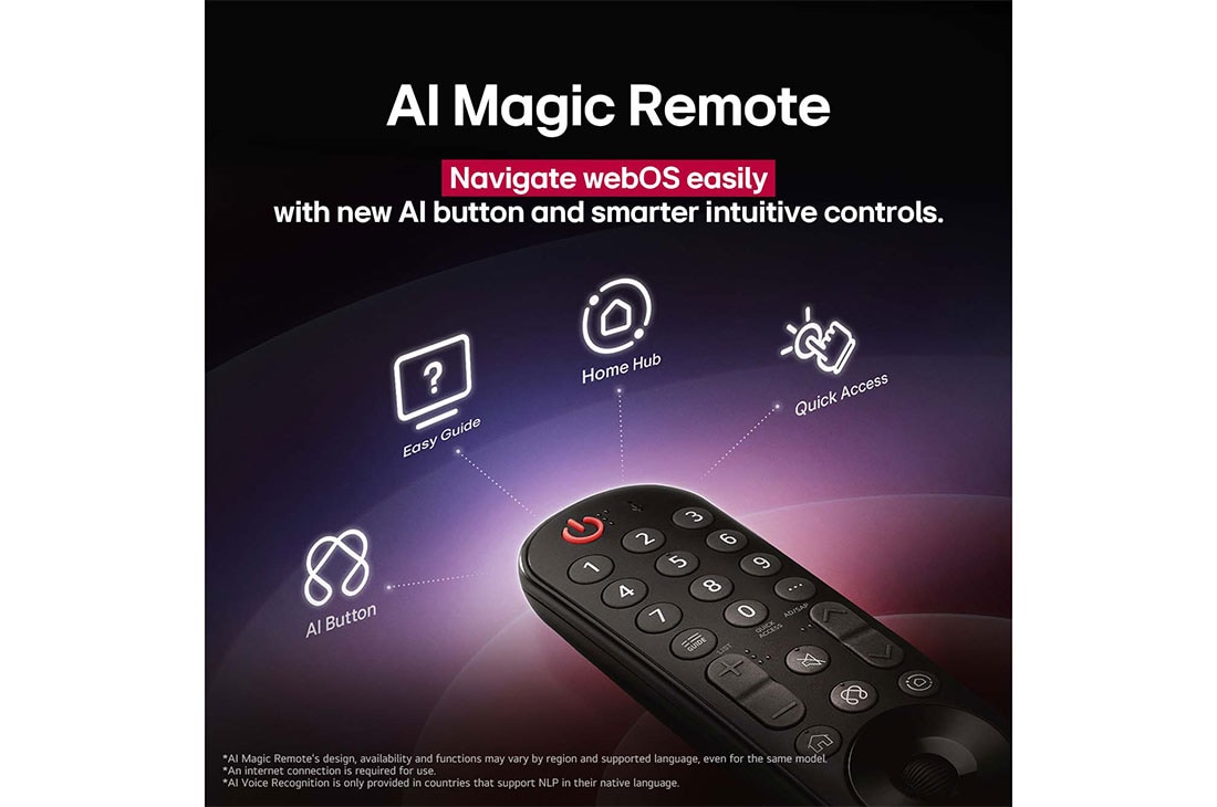 LG 65 collu LG OLED evo AI G5 4K viedtelevizors OLED65G5 2025, AI Magic Remote 2, OLED65G51LW, thumbnail 15