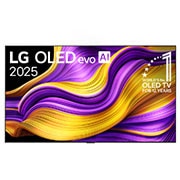 LG 77 collu LG OLED evo AI G5 4K viedtelevizors OLED77G5 2025, Skats no priekšpuses ar LG OLED evo AI G5 4K Smart TV. Ekrānā ir redzams 12 gadus pasaulē vadošā OLED emblēma un LG OLED evo AI 2025 logotips., OLED77G51LW, thumbnail 1