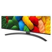 LG 43 collu LG NanoCell AI 4K viedtelevizors NANO81 2025, tuvu skats uz stendu, 43NANO81A3A, thumbnail 4