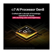 LG 50 collu LG NanoCell AI 4K viedtelevizors NANO81 2025, LG TV ar iespaidīgi lielu ekrānu, kas piestiprināts pie sienas virs LG Soundbar moderna stila dzīvojamā istabā., 50NANO81A3A, thumbnail 8