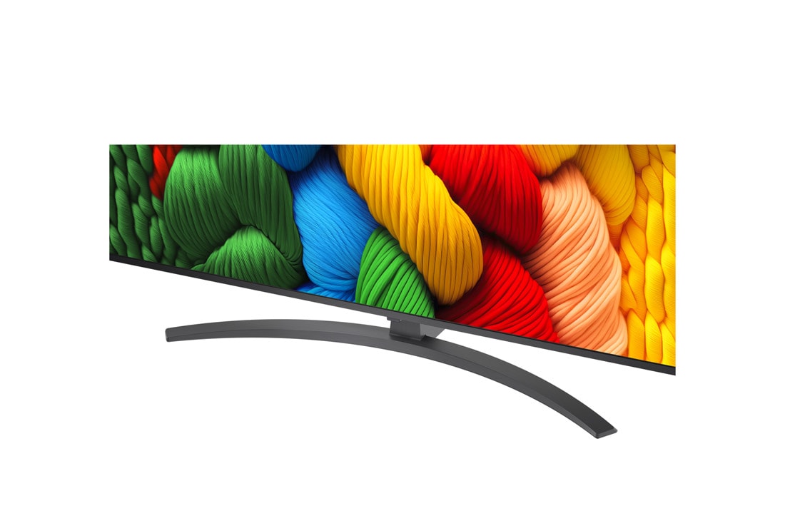 LG 55 collu LG NanoCell AI 4K viedtelevizors NANO81 2025, Skats no kreisās puses sāna ar LG NanoCell NANO80 TV., 55NANO81A3A, thumbnail 4