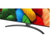 LG 65 collu LG NanoCell AI 4K viedtelevizors NANO81 2025, close up view of stand, 65NANO81A3A, thumbnail 7