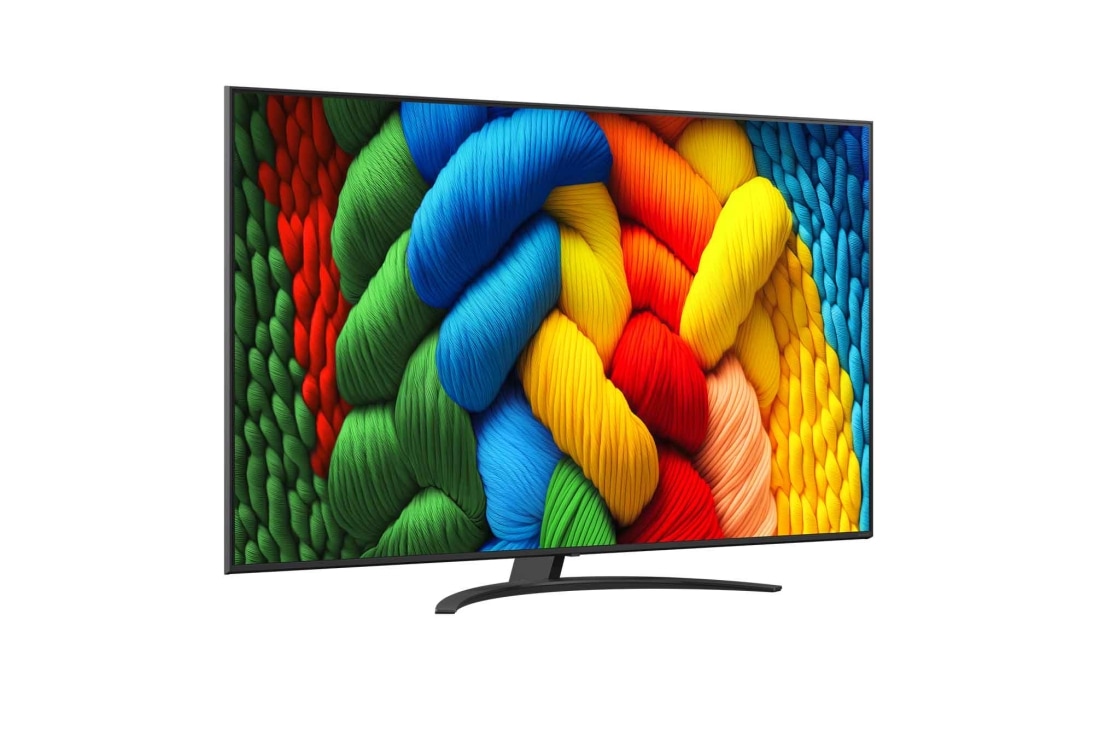 LG 75 collu LG NanoCell AI 4K viedtelevizors NANO81 2025, left side view, 75NANO81A3A, thumbnail 2