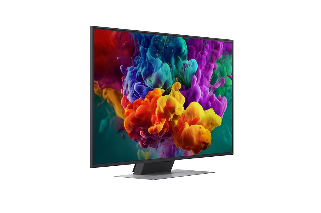 LG 50 collu LG QNED evo AI Mini-LED QNED86 4K viedtelevizors 2026, LG QNED evo AI QNED85 Mini LED Ultra Big TV uzstādīts uz sienas viesistabā, kurā redzama sporta uzvaras svinēšana ar dzīvīgām krāsām un izsmalcinātu attēla kvalitāti plašajā ekrānā, ģimenei kopā priec, 50QNED86B3B, thumbnail 3