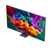 LG 100 collu LG QNED evo AI Mini-LED QNED87 4K viedtelevizors 2026, LG Shield kombinācijā ar LG QNED evo AI QNED85 Mini LED attēlots ar LG Shield logotipu centrā, drošības ikonām zemāk un 2026. gada CES Innovation Awards Honoree apbalvojuma apliecinājumu augšpusē, izc, 100QNED87B3, thumbnail 8