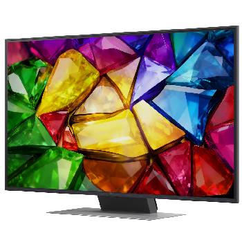 LG 50&nbsp;collu LG Mini RGB evo AI 4K viedtelevizors 2026, LG Mini RGB evo AI MRGB85 izceļ Precision Dimming sadalītā attēlā: kreisajā pusē redzams parastais LED, bet labajā pusē redzami dziļāki melnie toņi un uzlabota kontrasta definīcija, ko nodrošina alpha, 50MRGB87B3B, thumbnail 7