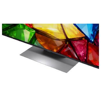 LG 50&nbsp;collu LG Mini RGB evo AI 4K viedtelevizors 2026, LG Mini RGB evo AI MRGB85 uzstādīts pie sienas plašā, mūsdienīgā dzīvojamā telpā, ekrānā attēlojot dzīvīgu abstraktu mākslas darbu ar virpuļojošiem, daudzkrāsainiem elementiem., 50MRGB87B3B, thumbnail 12