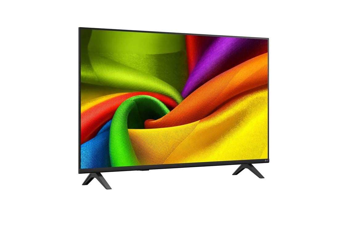 LG 43 collu LG NANO 4K UHD AI NU85 viedtelevizors 2026, LG NANO 4K UHD AI NU85 98 collu Ultra Big TV uzstādīts pie sienas dzīvojamā telpā, rādot sporta uzvaras ainu ar konfeti un trofeju un uzsverot spilgtas krāsas, skaidras detaļas un iespaidīgu mēroga sa, 43NU850B3LA, thumbnail 4