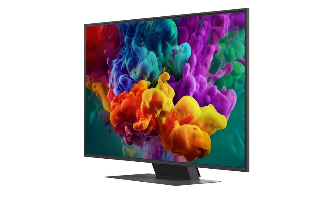 LG 50&nbsp;collu LG QNED evo AI Mini LED QNED87 4K Smart TV 2026, LG QNED evo AI QNED85 Mini LED izceļ Mini LED ar Precision Dimming tehnoloģiju sadalītā meža ainā, salīdzinot parasto LED ar dziļākiem melnajiem toņiem un izsmalcinātāku kontrastu, kamēr saules gaisma, 50QNED87B3A, thumbnail 5
