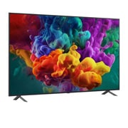 LG 86 collu LG QNED evo AI Mini-LED QNED85 4K viedtelevizors 2026, LG QNED evo AI QNED85 Mini LED no priekšpuses un sānu skata, izceļot 86" displeju ar 1928&nbsp;mm platu ekrānu, 1108&nbsp;mm ekrāna augstumu, 1175&nbsp;mm augstumu ar statīvu, 30,9&nbsp;mm plānu profila dziļumu un statīv, 86QNED85B3B, thumbnail 2