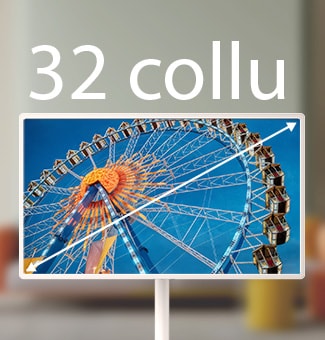 LG StanbyME 2 Max LX6 pārvietojamais ekrāns ar 32 collu ekrānu rāda panorāmas rata attēlu, kur lielāks displejs uzlabo mērogu un vizuālo skaidrību, nodrošinot iespaidīgāku skatīšanās pieredzi.