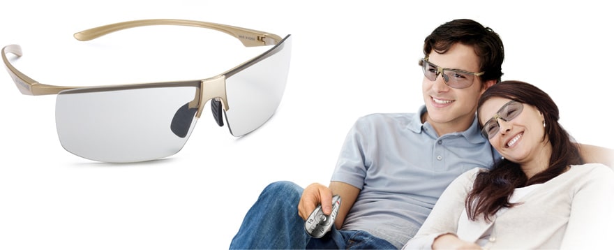 Komfortablas 3D brilles