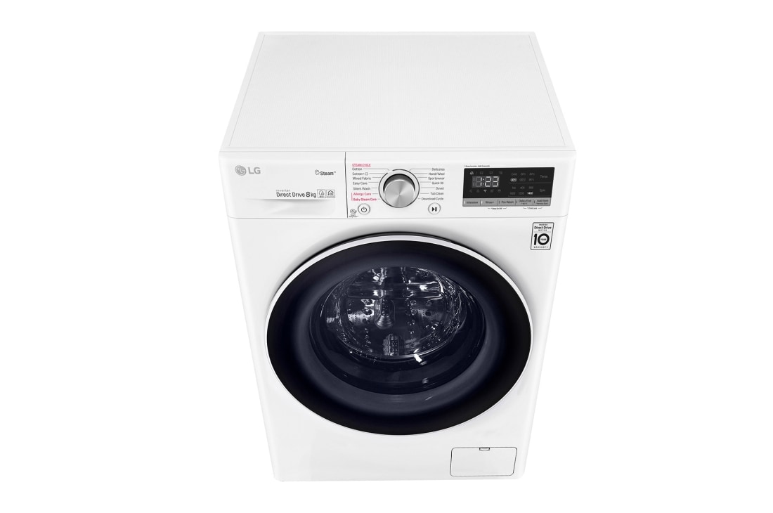 LG veļas mašīna ar žāvētāju 8/5kg | AIDD | V4 sērija D/E| Dziļums 56.5 cm | Balta | Steam | WiFi | F4DT408AIDD, F4DT408AIDD, thumbnail 10
