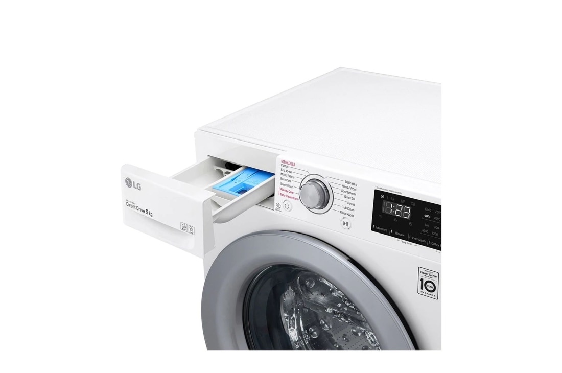 LG 200. sērijas 9 kg veļas mašīna, dziļums 56,5 cm, F4WN209S4E, thumbnail 5