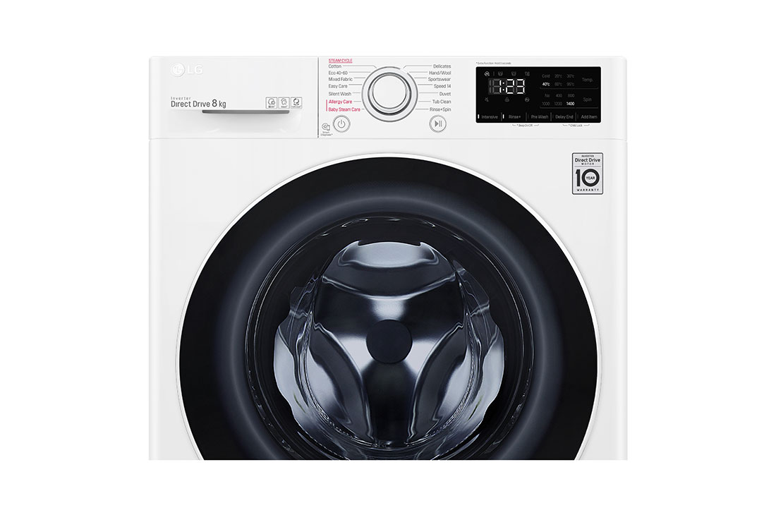 LG veļas mašīna 8kg | AIDD | V3 sērija C | Dziļums 56.5 cm | Balta | Steam |F4WV328S0U, F4WV328S0U, F4WV328S0U, thumbnail 6