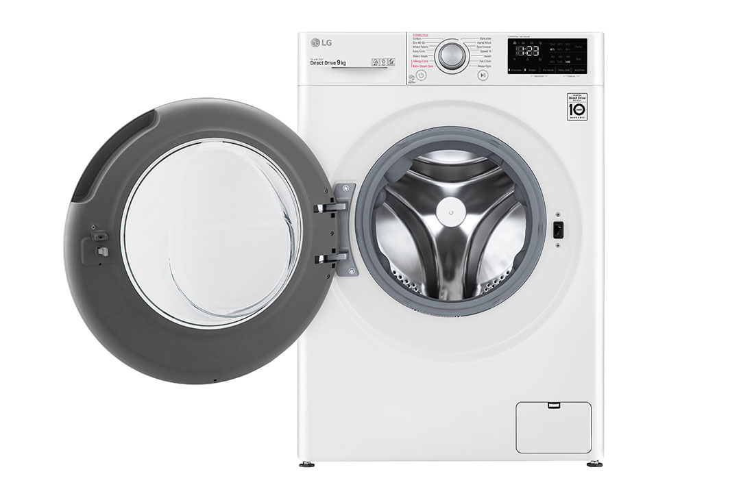 LG veļas mašīna 9kg | AIDD |&nbsp;V3 sērija B |&nbsp;Dziļums 56.5 cm |Balta | Steam | F4WV309S4E, F4WV309S4E, F4WV309S4E, thumbnail 2