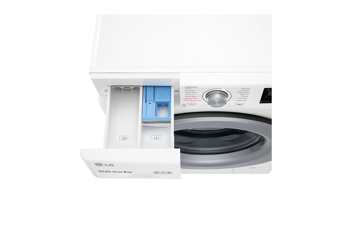 LG veļas mašīna 9kg | AIDD |&nbsp;V3 sērija B |&nbsp;Dziļums 56.5 cm |Balta | Steam | F4WV309S4E, F4WV309S4E, F4WV309S4E, thumbnail 7