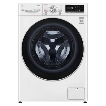 LG veļas mašīna ar žāvētāju 10.5/7kg | AIDD | V7 sērija A/E | Dziļums 56.5 cm | Balta | Turbowash360| Steam | WiFi |F4DV710S2E1