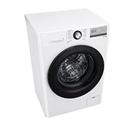 LG šaura veļas mašīna 7kg | AIDD |&nbsp;V3 sērija A–10% |&nbsp;Dziļums 47.5 cm |Balta | Steam | F2WV3S7S6E, Top Left Perspective view, F2WV3S7S6E, thumbnail 8